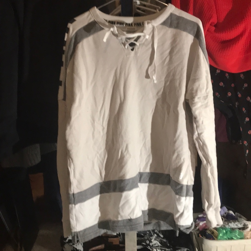 Woman’s pink long sleeve